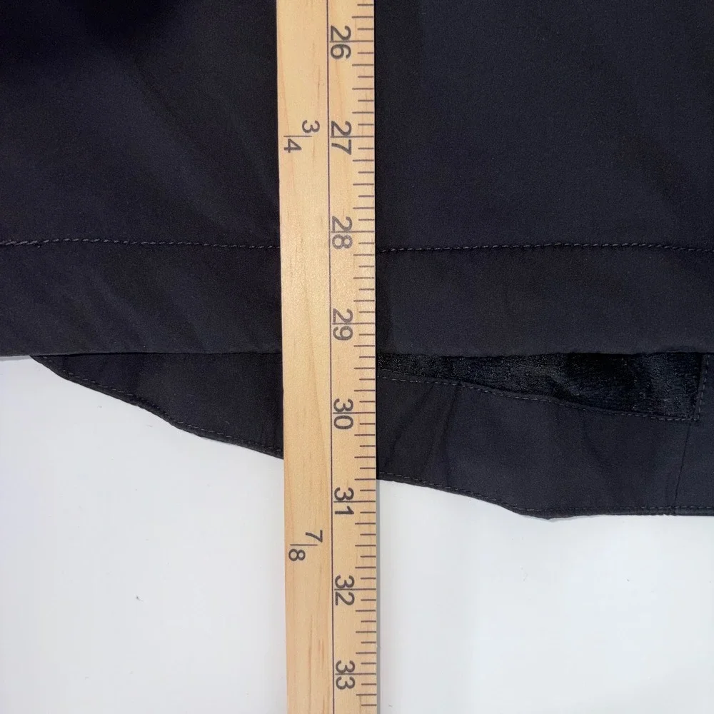 Duluth Trading Co Womens Black Hooded Mesh Lined Full Zip Windbreaker Jacket M